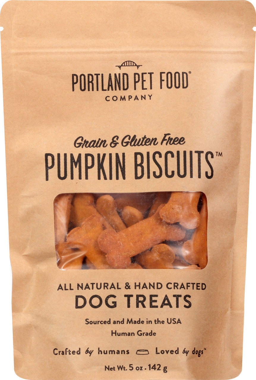Pumpkin Biscuit Dog Treats - Premium 6 Pack (5 oz each)