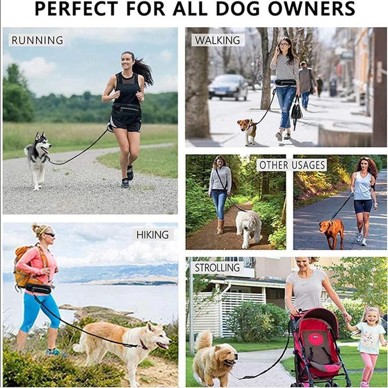 Hands-Free Dog Leash Belt - Walk, Jog & Hike with Your Pup Unleashed (Well, Sort Of!)