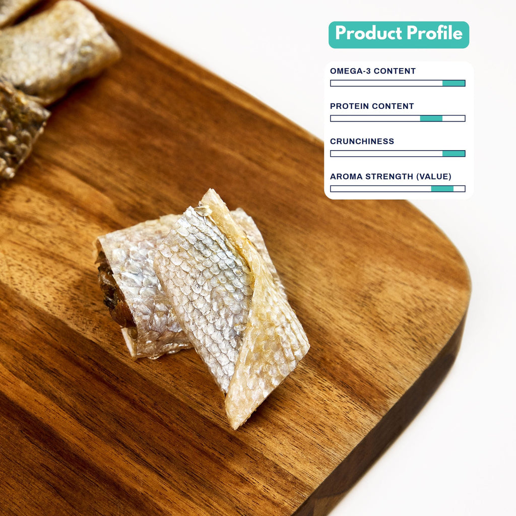 Crispy Australian Salmon Skin Treats - Omega-3 Superfood for Dogs