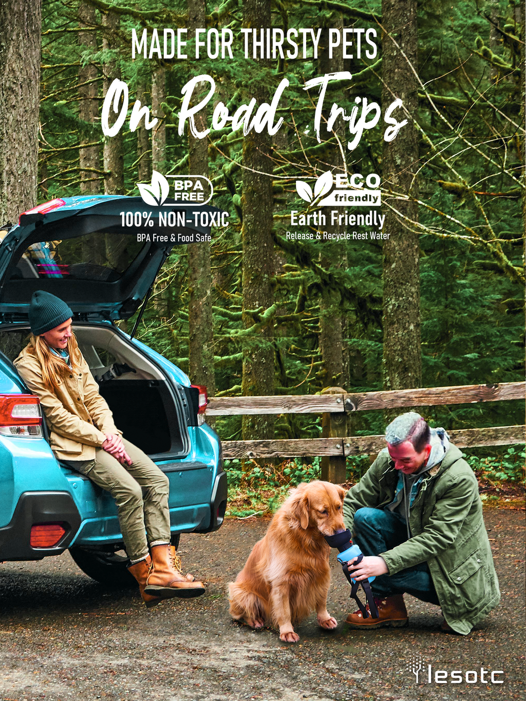 Foldable Dog Water Bottle - Collapsible Travel Bowl That Fits Anywhere!