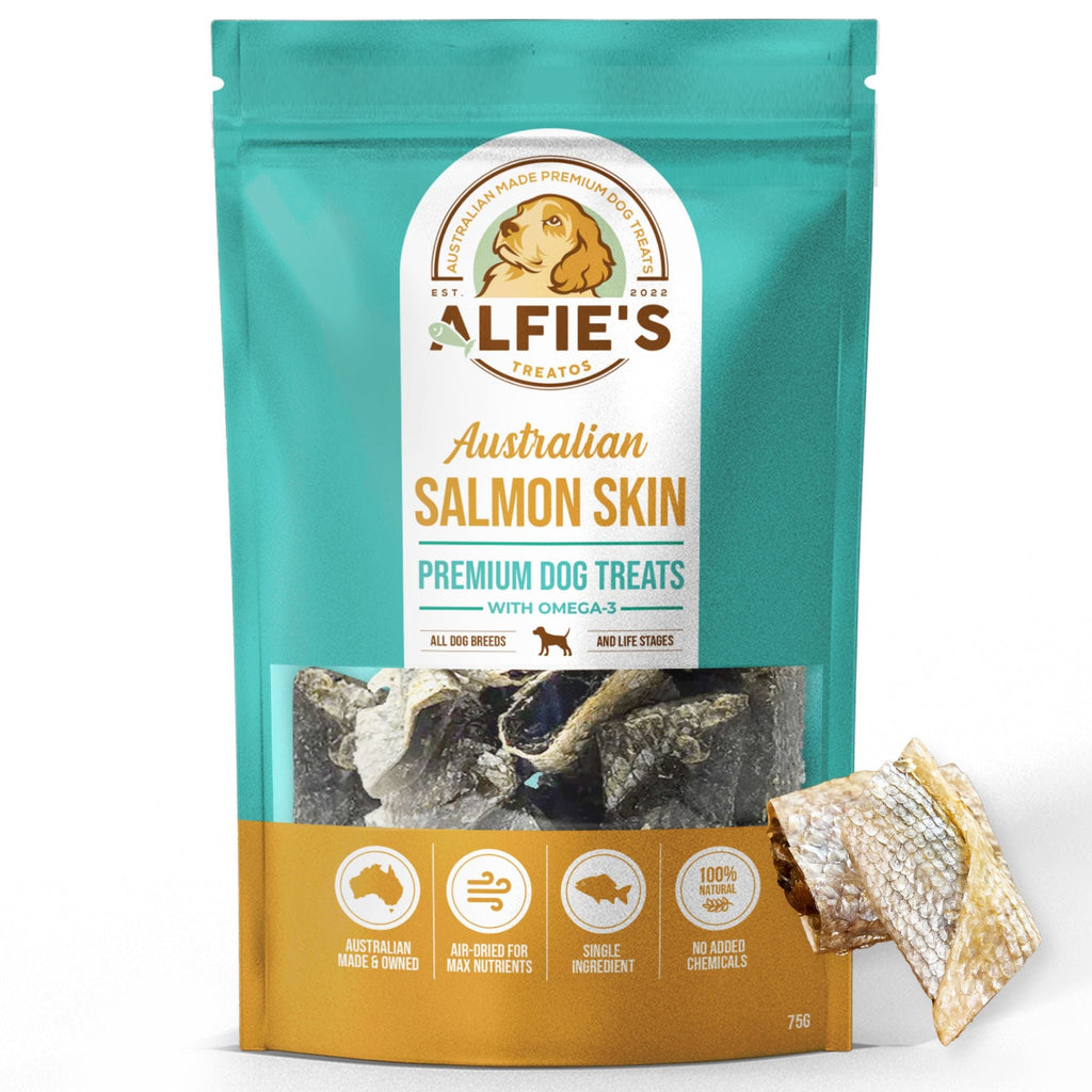 Crispy Australian Salmon Skin Treats - Omega-3 Superfood for Dogs