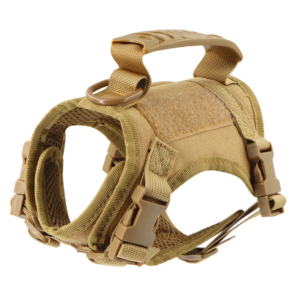 Escape-Proof Tactical Cat Harness with Control Handle - Adjustable Mesh Vest for Cats & Small Dogs
