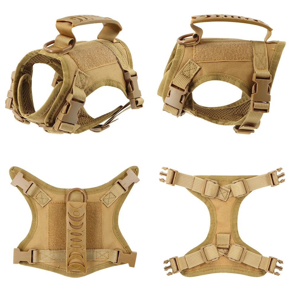 Escape-Proof Tactical Cat Harness with Control Handle - Adjustable Mesh Vest for Cats & Small Dogs