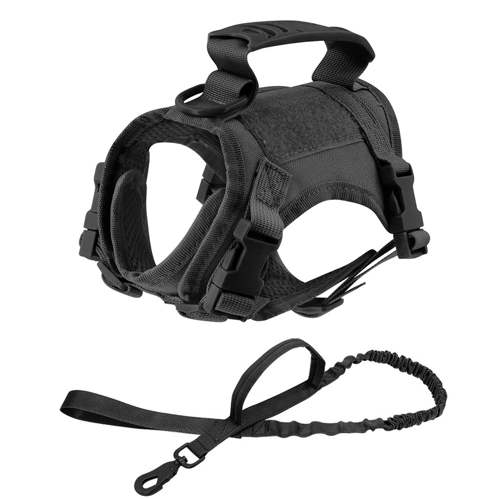 Escape-Proof Tactical Cat Harness with Control Handle - Adjustable Mesh Vest for Cats & Small Dogs