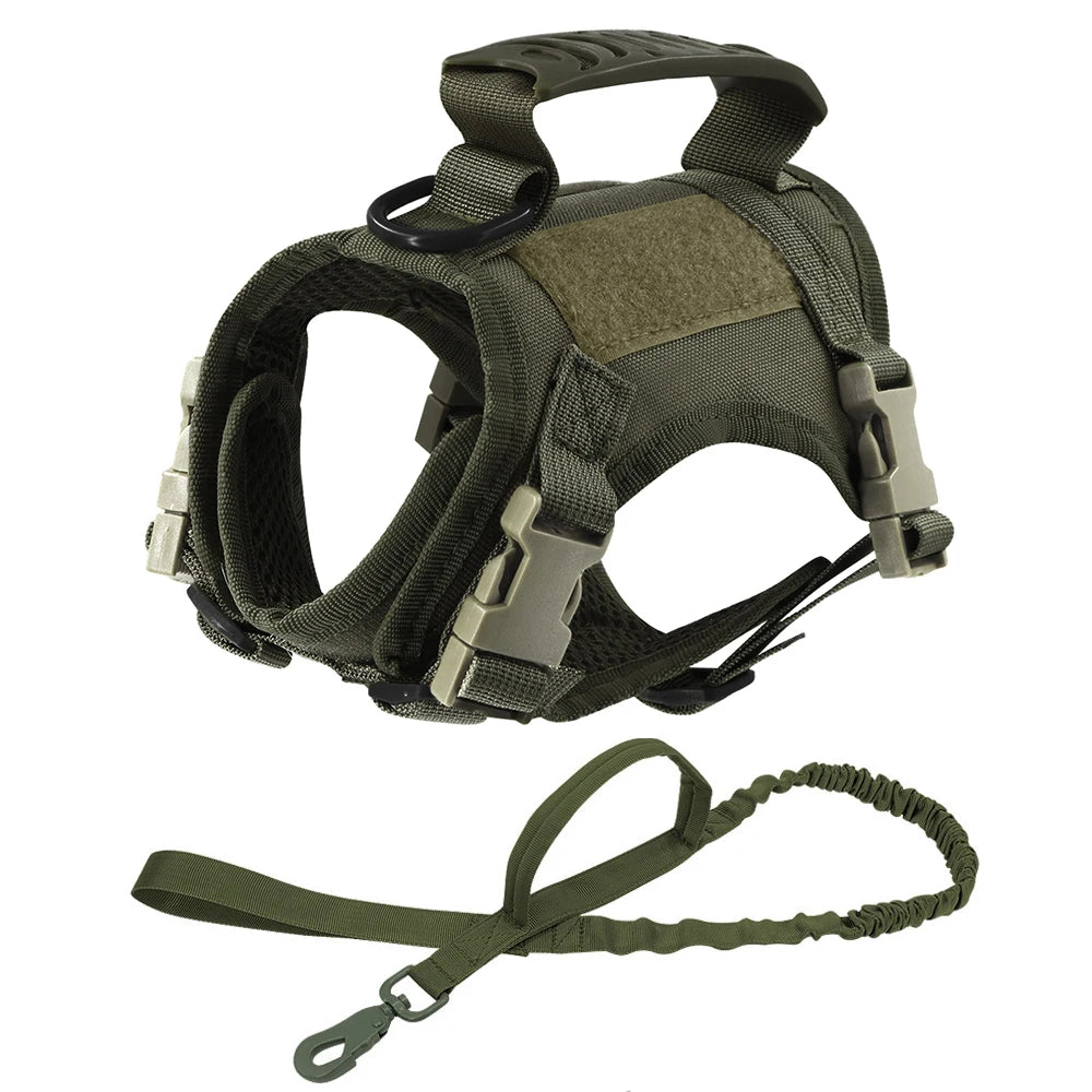 Escape-Proof Tactical Cat Harness with Control Handle - Adjustable Mesh Vest for Cats & Small Dogs